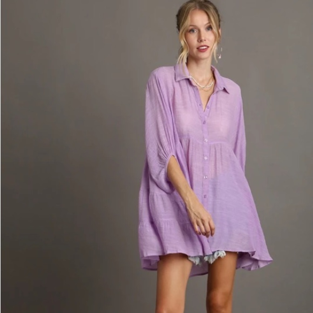Umgee tiered button down. - Picture 2 of 2